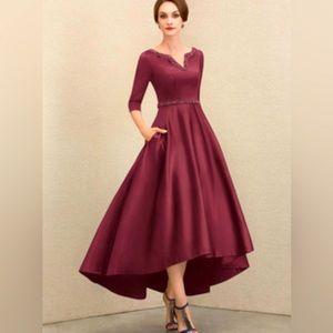 NWT Gorgeous A Line Satin Formal Dress